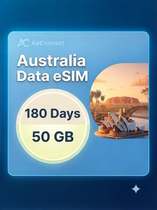 Australia 50GB 180Days