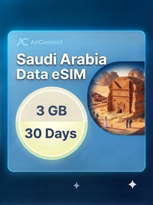 Saudi Arabia 3GB 30Days