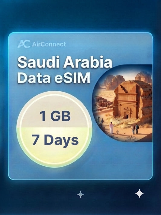 Saudi Arabia 1GB 7Days