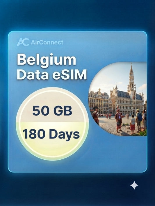Belgium 50GB 180Days
