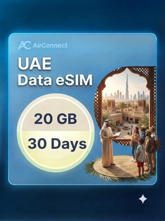 United Arab Emirates 20GB 30Days