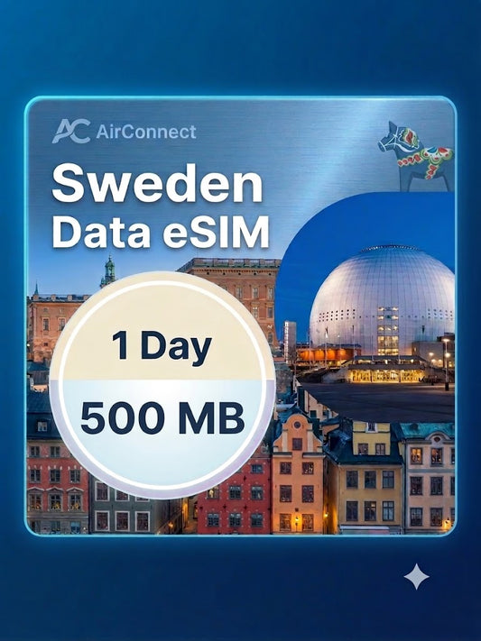 Sweden 500MB/Day